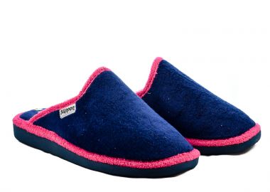 Γυναικείες Παντόφλες Σπιτιού | Μπουρνουζέ | Υφαντίδης | SL215 | Μπλε - Υφαντίδης - 